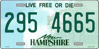 NH license plate 2954665
