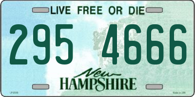 NH license plate 2954666