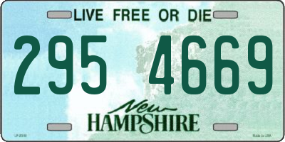 NH license plate 2954669