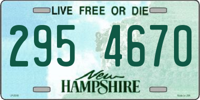 NH license plate 2954670