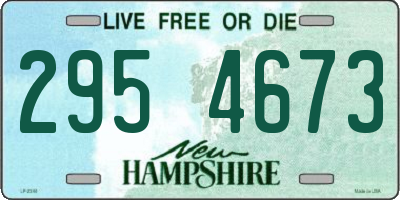 NH license plate 2954673