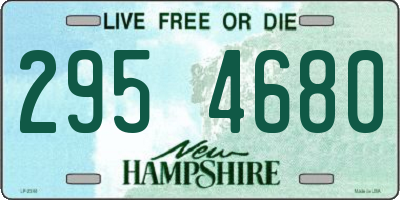 NH license plate 2954680
