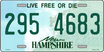 NH license plate 2954683