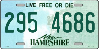 NH license plate 2954686