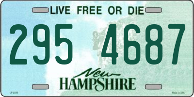 NH license plate 2954687