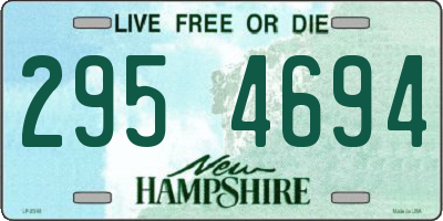 NH license plate 2954694
