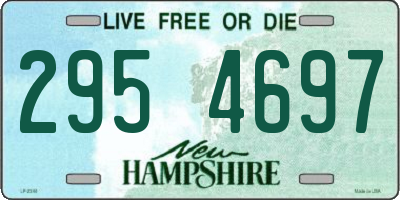 NH license plate 2954697
