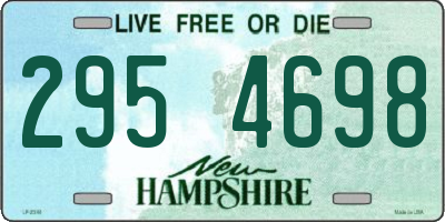 NH license plate 2954698