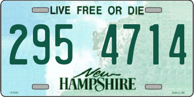 NH license plate 2954714