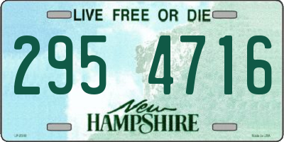 NH license plate 2954716