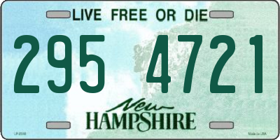 NH license plate 2954721