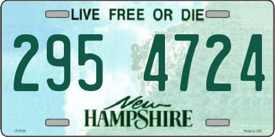 NH license plate 2954724