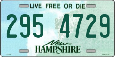 NH license plate 2954729