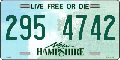 NH license plate 2954742