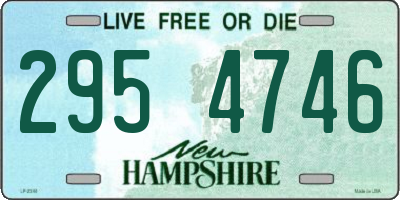 NH license plate 2954746