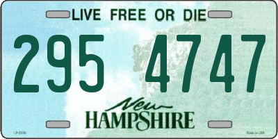NH license plate 2954747