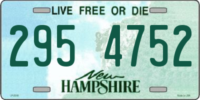 NH license plate 2954752
