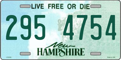 NH license plate 2954754