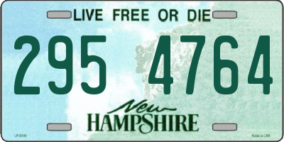 NH license plate 2954764
