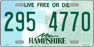 NH license plate 2954770