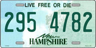 NH license plate 2954782