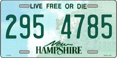 NH license plate 2954785