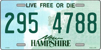 NH license plate 2954788