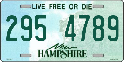 NH license plate 2954789