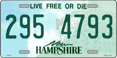 NH license plate 2954793