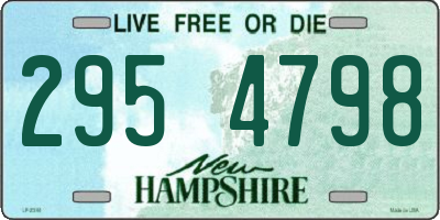 NH license plate 2954798