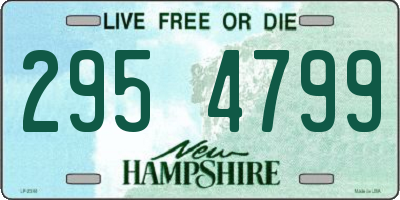 NH license plate 2954799