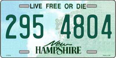 NH license plate 2954804