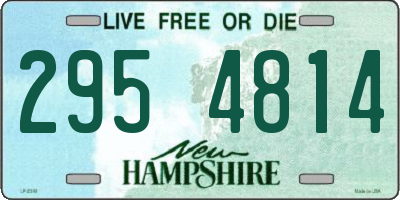 NH license plate 2954814