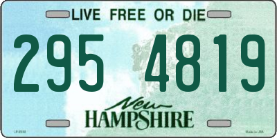 NH license plate 2954819