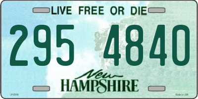 NH license plate 2954840