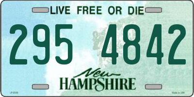 NH license plate 2954842
