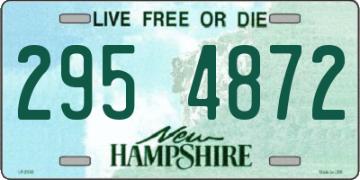 NH license plate 2954872