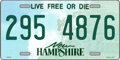 NH license plate 2954876