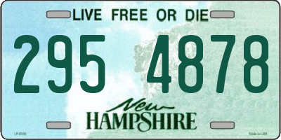 NH license plate 2954878