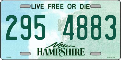 NH license plate 2954883