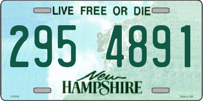 NH license plate 2954891