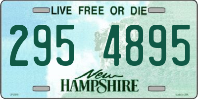NH license plate 2954895