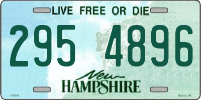 NH license plate 2954896