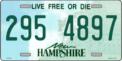 NH license plate 2954897