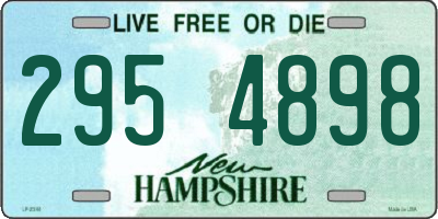 NH license plate 2954898
