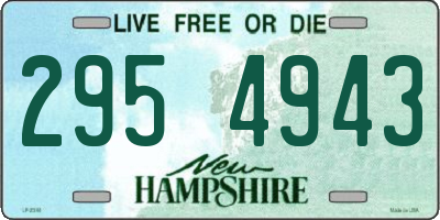 NH license plate 2954943