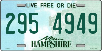 NH license plate 2954949