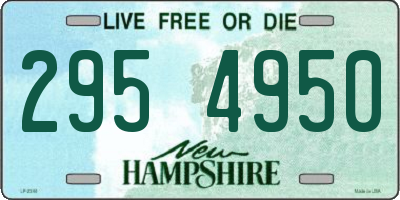 NH license plate 2954950