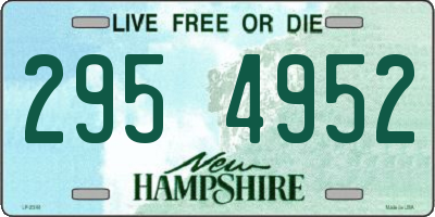 NH license plate 2954952