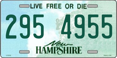 NH license plate 2954955